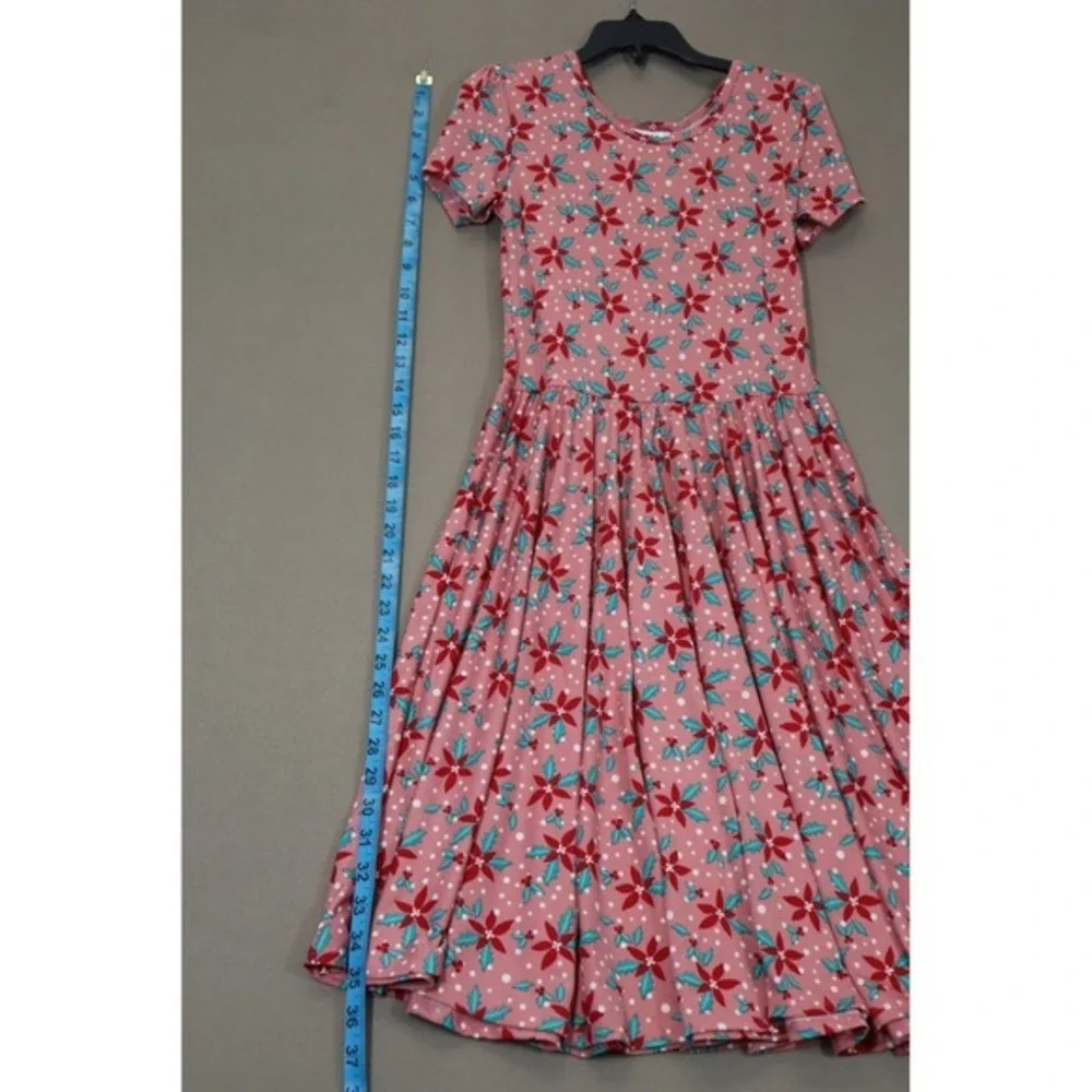 Dot‎ Dot Smile Girls Poinsettia Cap Sleeve Dress Size 12/14